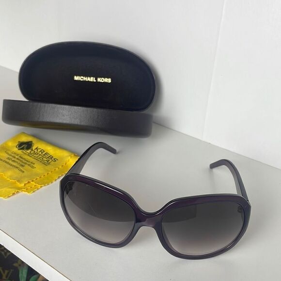 MICHAEL Michael Kors Curacao Dark Purple Plastic Frame Sunglasses M2708S… - Picture 1 of 8